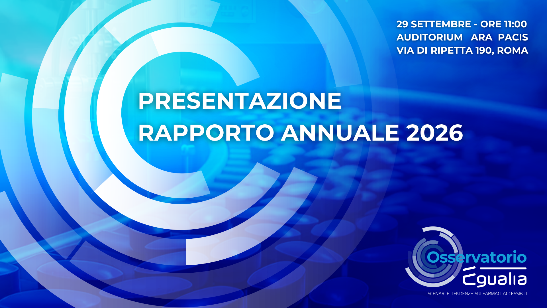 Osservatorio Egualia sui farmaci accessibili. Presentazione del rapporto annuale 2026